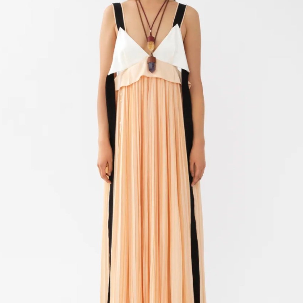 Chloe Lingere Inspired Empire Silk Dress